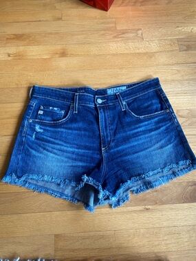 AG Bryn Ex Boyfriend Frayed Denim Shorts